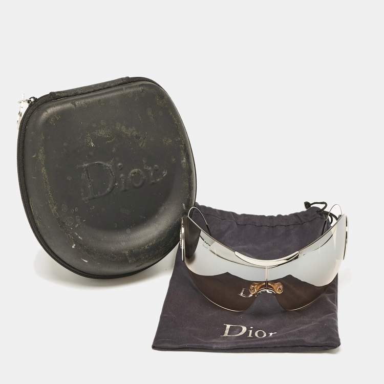 Pre Owned Dior Brown Gradient Sport 1 Shield Sunglasses with Retractable Arms