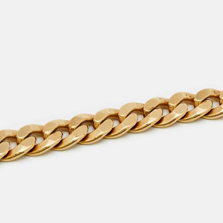 Pre Owned Dior CD Danseuse Etoile Gold Tone Choker Necklace