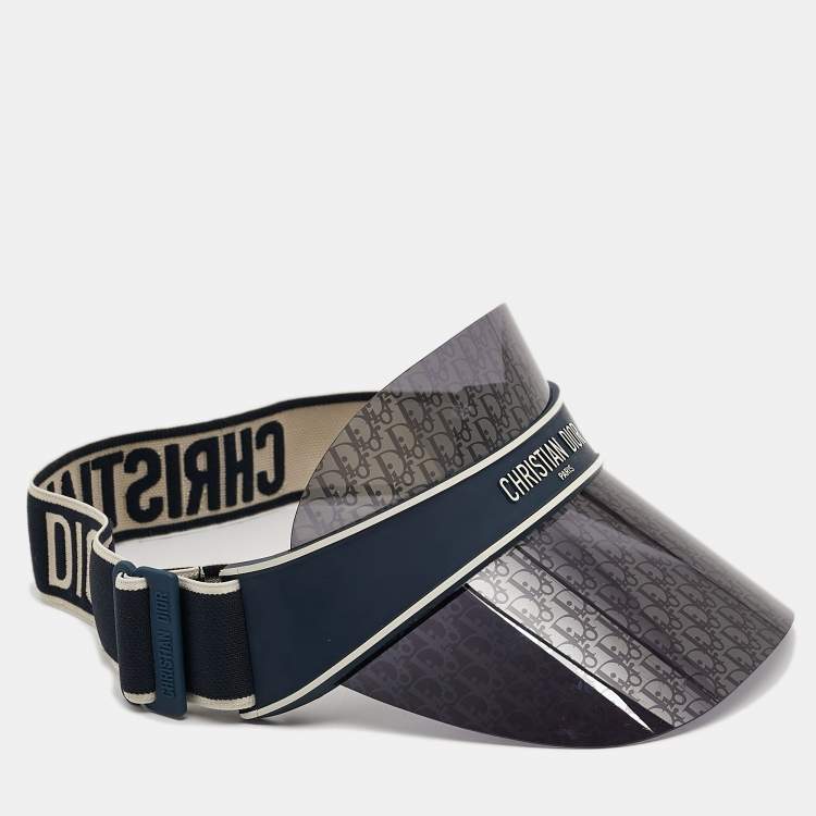 Pre Owned Dior Navy Blue Oblique Dior Club1 Visor