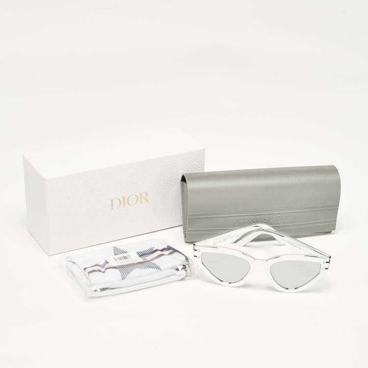 Pre Owned Dior Silver DiorSignature B2U Cat Eye Sunglasses