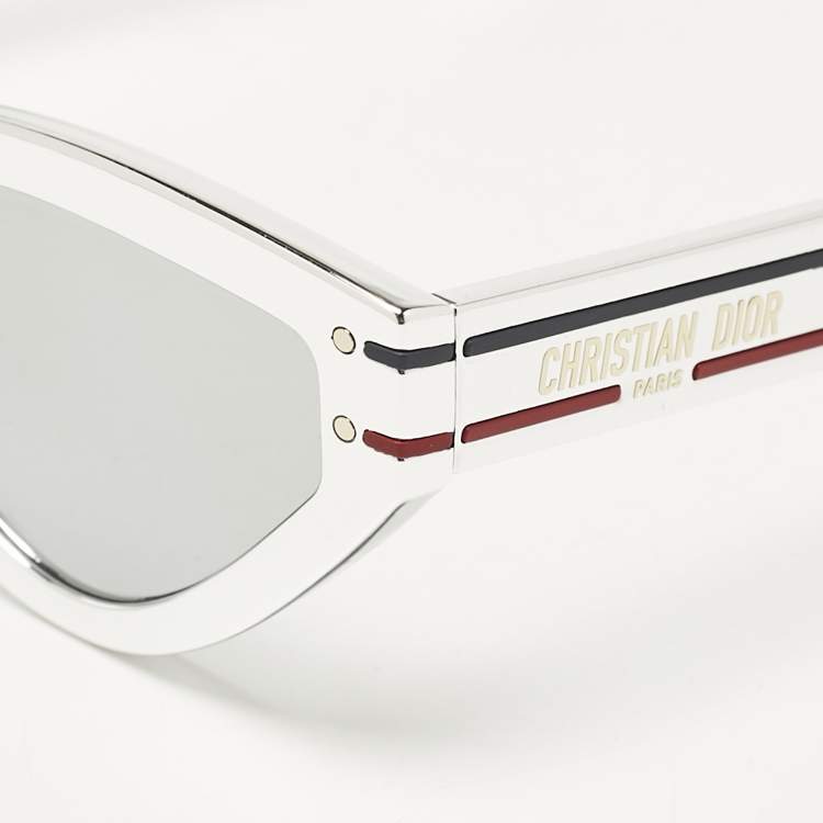 Pre Owned Dior Silver DiorSignature B2U Cat Eye Sunglasses