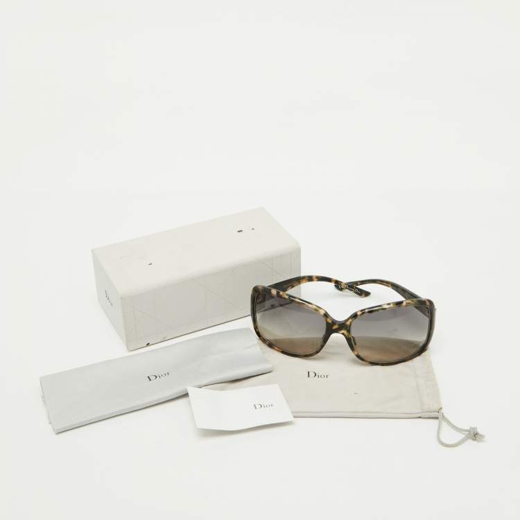 Pre Owned Dior Tortoise Shell/Grey Gradient Mini1 Oversized Sunglasses