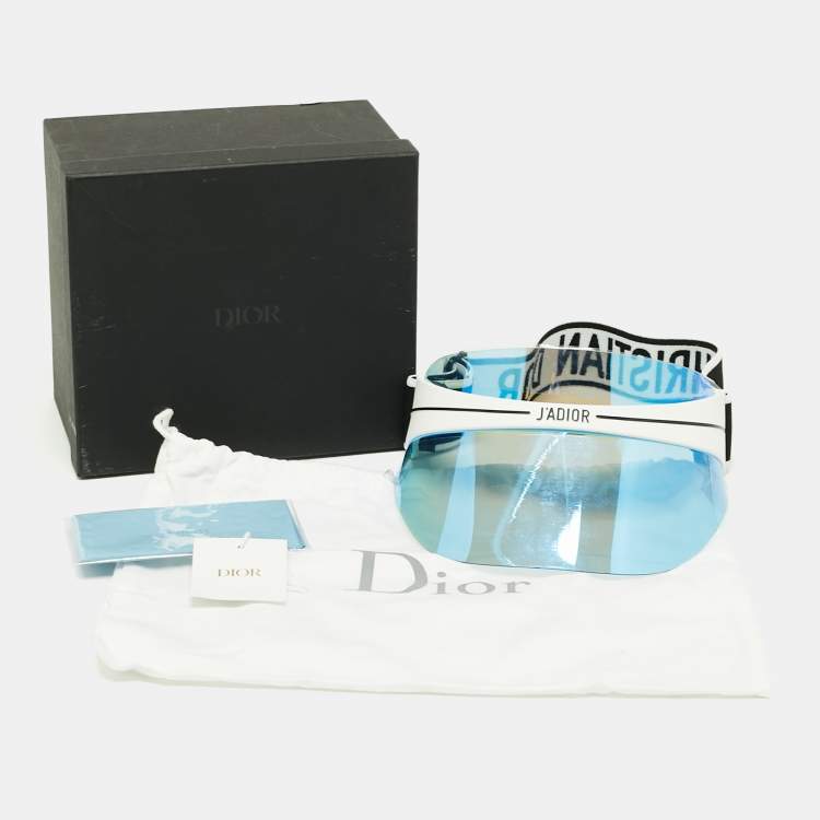 Pre Owned Dior Blue Dior Club1 Sun Visor