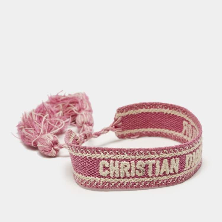 مملوكة مسبقًا Dior J'Adior  Woven Fabric Adjustable Bracelet