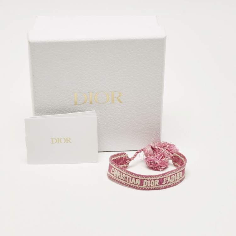 مملوكة مسبقًا Dior J'Adior  Woven Fabric Adjustable Bracelet