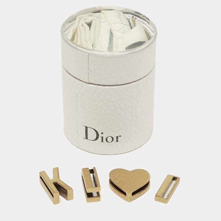 Pre Owned Dior Green Printed Silk Mitzah Scarf 