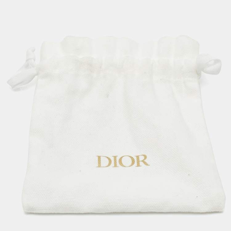 Pre Owned Dior  CD Faux Pearl Gold Tone Bracelet