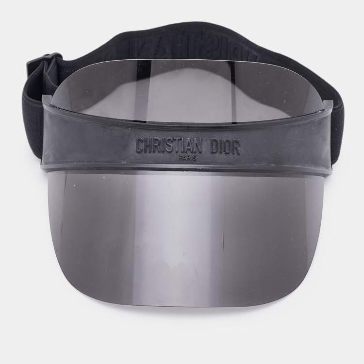 Pre Owned Dior Black Mirrored DiorClub V1U Visor