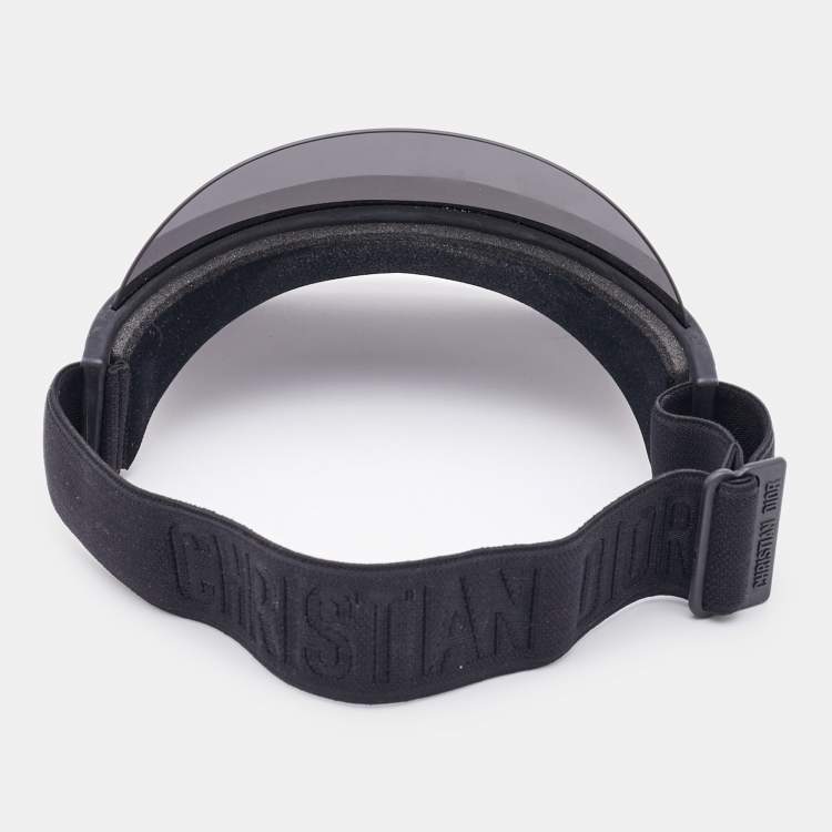 Pre Owned Dior Black Mirrored DiorClub V1U Visor