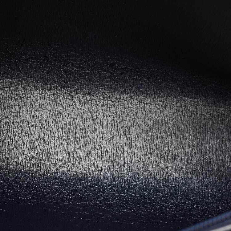 Pre Owned Dior Navy Blue Diorissimo Fabric Cosmetic Pouch