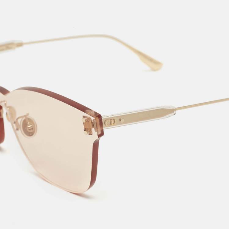Pre Owned Dior Light Peach DiorColorQuake2 Butterfly Sunglasses