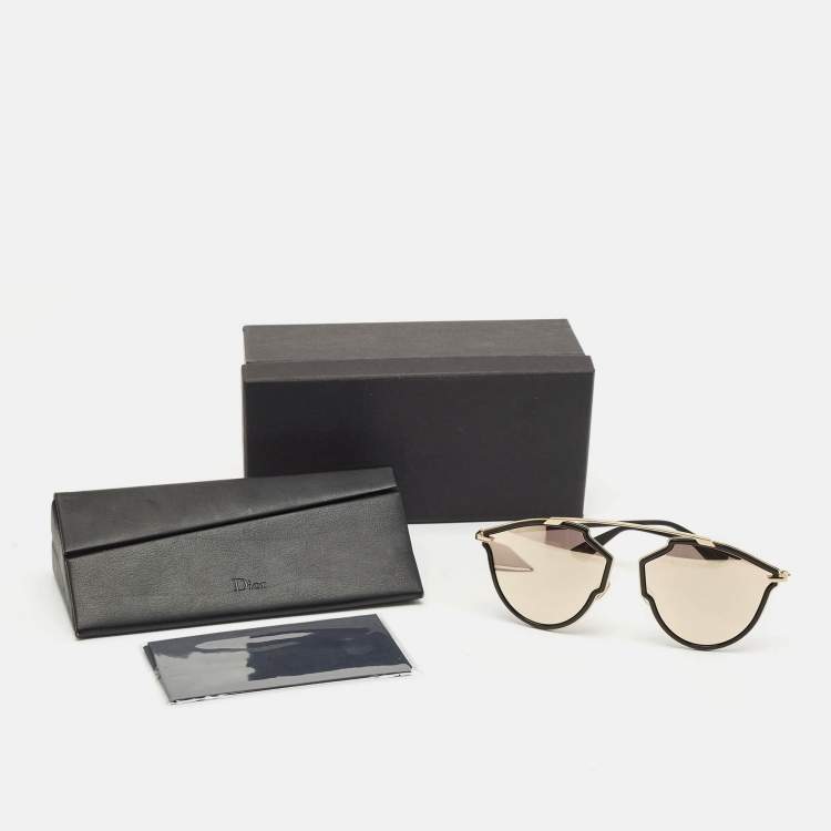 مملوكة مسبقًا Dior Black/Gold 2M2SQ SoRealRise Aviator Sunglasses