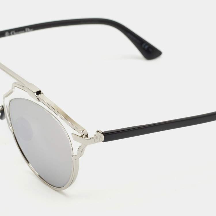 Pre Owned Dior Black//Silver DiorSoReal Aviator Sunglasses