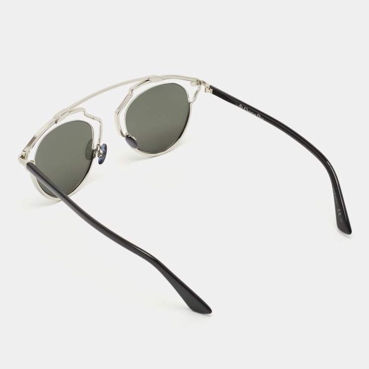 Pre Owned Dior Black//Silver DiorSoReal Aviator Sunglasses