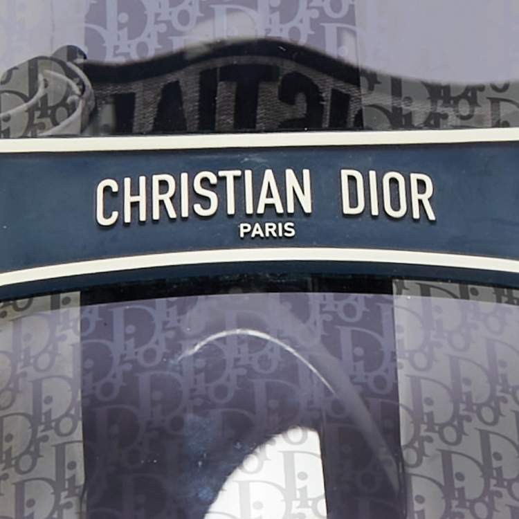 Pre Owned Christian Dior Navy Blue Oblique Dior DiorClub V1U Visor