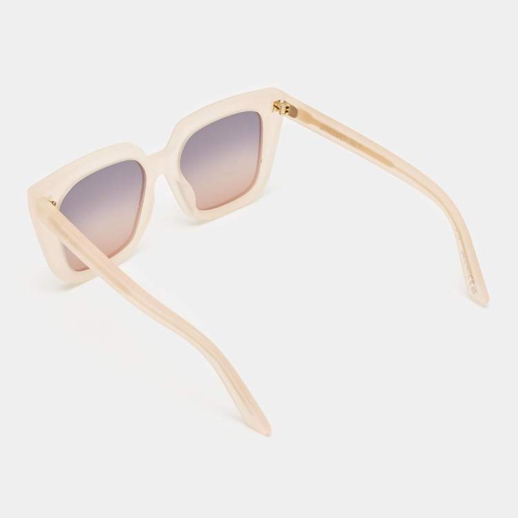 مملوكة مسبقًا Dior Light Peach Gradient DiorMidnight Rectangle Sunglasses
