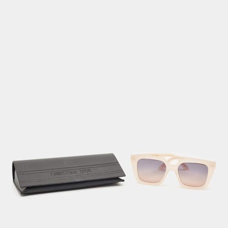 مملوكة مسبقًا Dior Light Peach Gradient DiorMidnight Rectangle Sunglasses