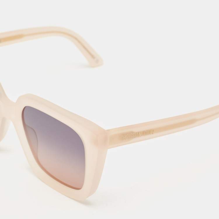 مملوكة مسبقًا Dior Light Peach Gradient DiorMidnight Rectangle Sunglasses