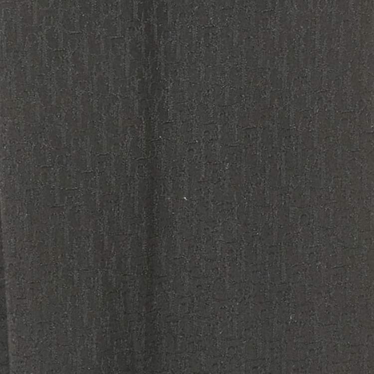 مملوكة مسبقًا Dior Black Oblique Jacquard Silk Scarf