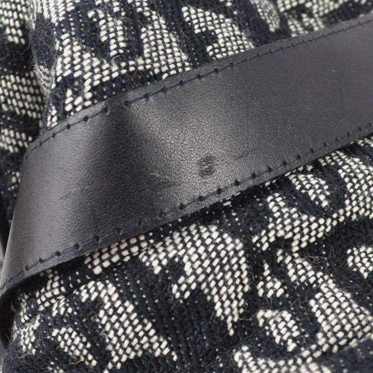 Pre Owned Dior Black Gray Canvas Trotter Hat 