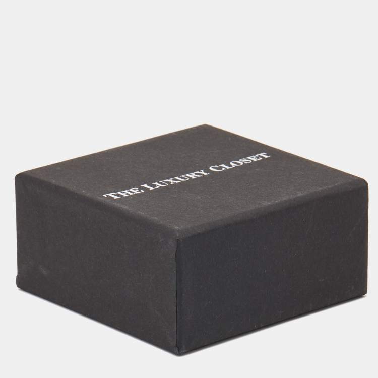 Pre Owned Dior Petit CD Crystals Gold Tone Necklace