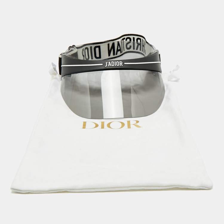 Pre Owned Dior Black/White DiorClub1 J'Adior Visor Hat