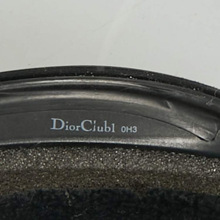 Pre Owned Dior Black/White DiorClub1 J'Adior Visor Hat