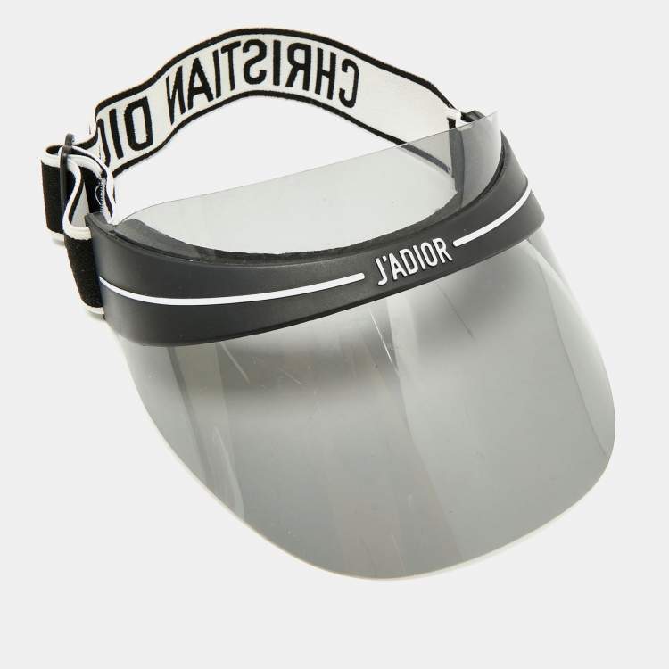 Pre Owned Dior Black/White DiorClub1 J'Adior Visor Hat