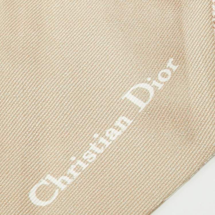 Pre Owned Christian Dior Beige Cannage Micha Bandeau