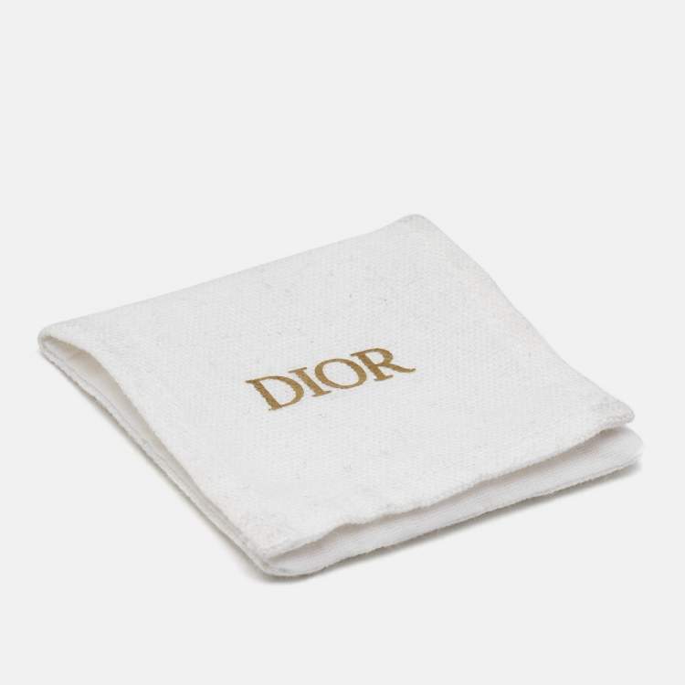 Pre Owned Dior CD La Petite Crystal Star Gold Tone Tribal Earrings