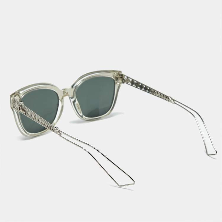 Pre Owned Dior Silver Mirrored Diorama1 Square Sunglasses
