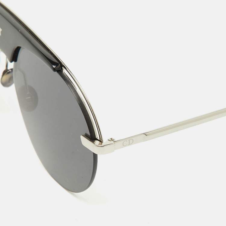 مملوكة مسبقًا Dior Black/Silver Revolution Pilot Aviator Sunglasses