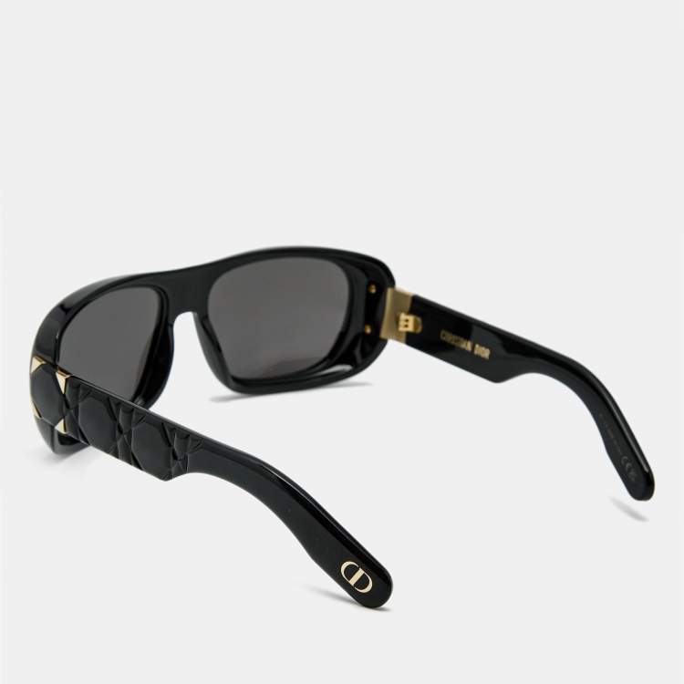 Pre Owned Dior Black Lady 95.22 S1L Rectangle Sunglasses