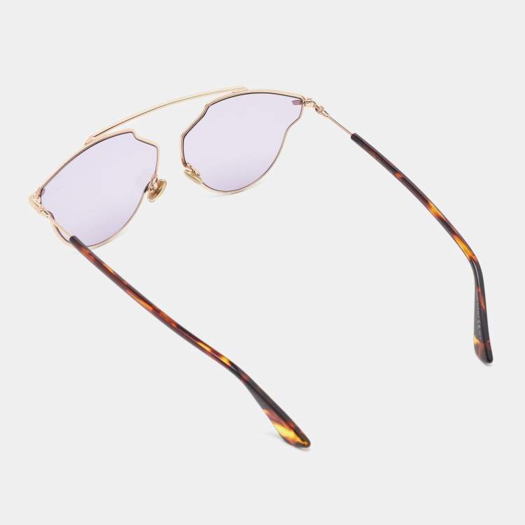 مملوكة مسبقًا Dior Gold Tone/Pink DiorSoRealPop Aviator Sunglasses
