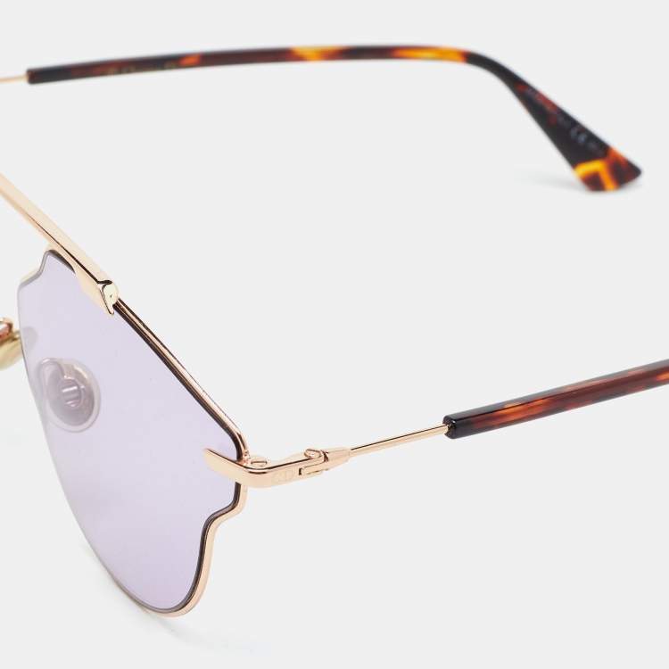 مملوكة مسبقًا Dior Gold Tone/Pink DiorSoRealPop Aviator Sunglasses