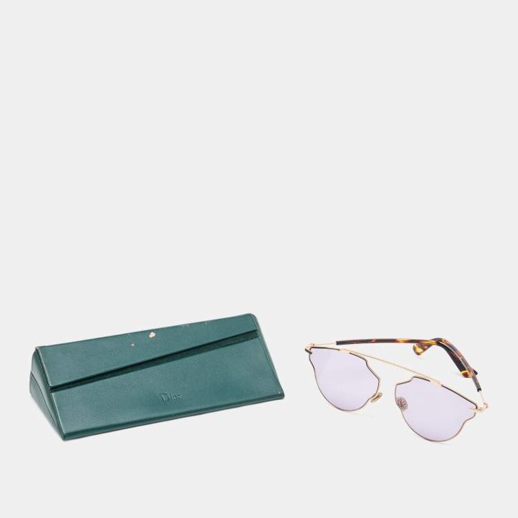 مملوكة مسبقًا Dior Gold Tone/Pink DiorSoRealPop Aviator Sunglasses