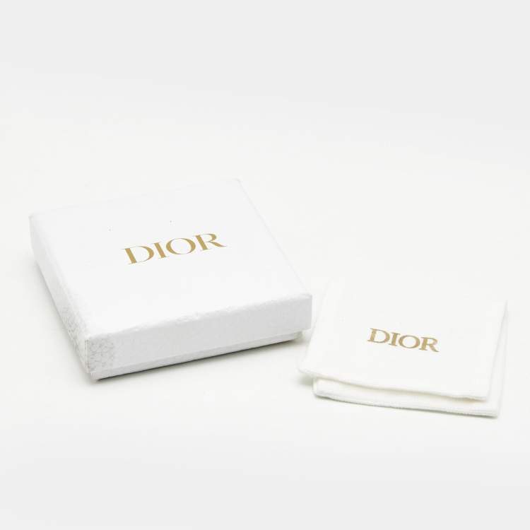 Pre Owned Dior Dio(r)evolution Crystals Gold Tone Ring Size 52.5
