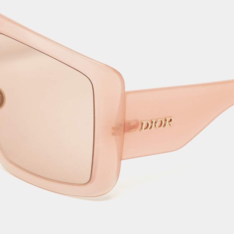 Pre Owned Dior Pink/Beige SoLight1 Shield Sunglasses