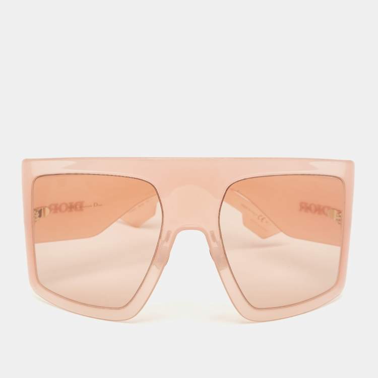 Pre Owned Dior Pink/Beige SoLight1 Shield Sunglasses