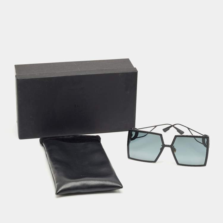 Pre Owned Dior Black 8071 30 Montaigne Oversized Sunglasses