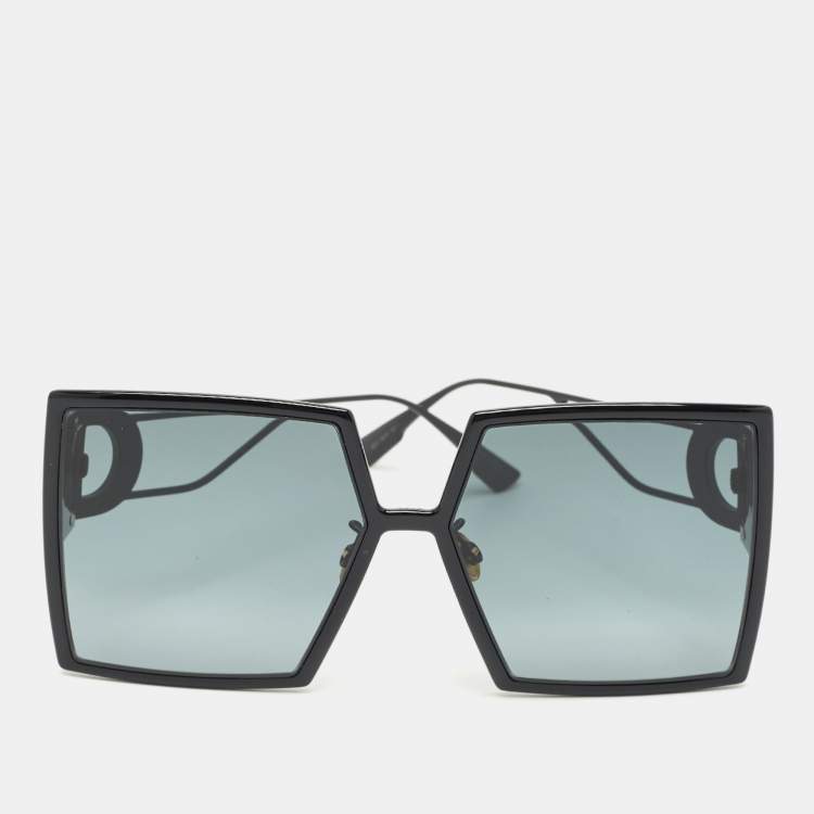 Pre Owned Dior Black 8071 30 Montaigne Oversized Sunglasses