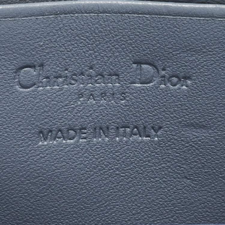 Pre Owned Dior Blue Cannage Leather Lady Dior Call'in Dior Phone Holder