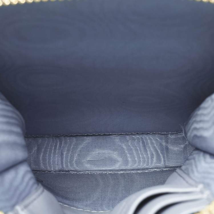 Pre Owned Dior Blue Cannage Leather Lady Dior Call'in Dior Phone Holder