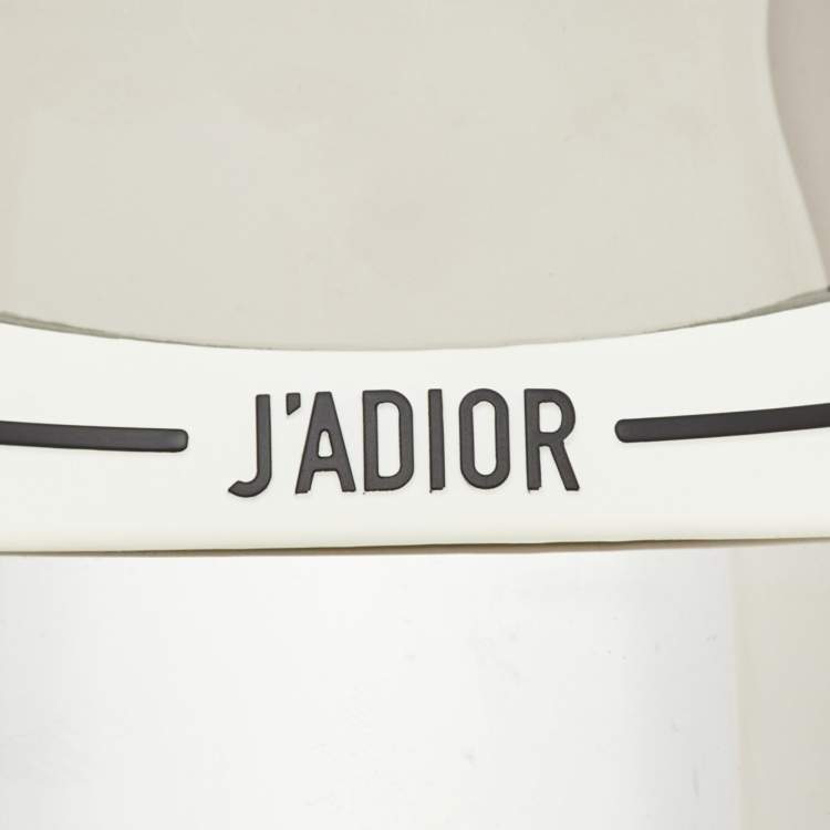 Pre Owned Dior White/Black DiorClub1 Sun Visor