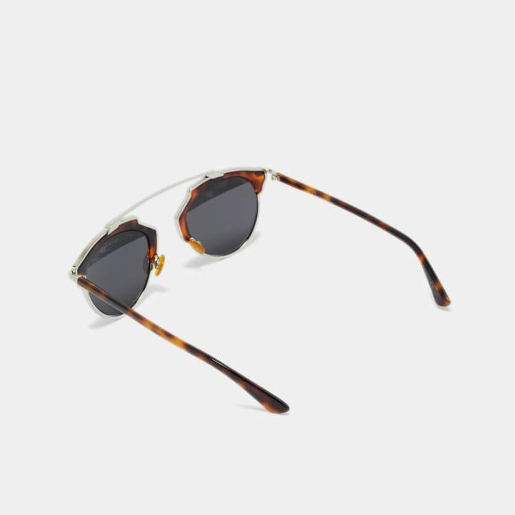 مملوكة مسبقًا Dior Tortoise Brown/Black AOOMD DiorSoReal Aviator Sunglasses