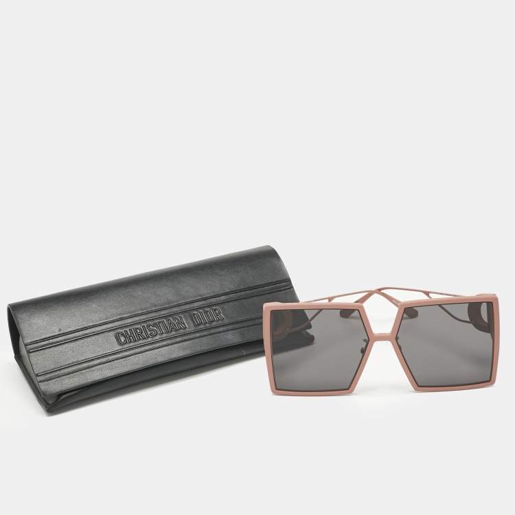 Pre Owned Dior Pink/Black 41A0 30 Montaigne Square Sunglasses 