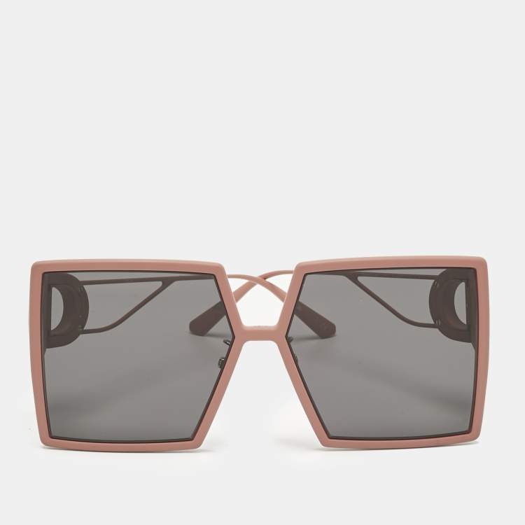 Pre Owned Dior Pink/Black 41A0 30 Montaigne Square Sunglasses 