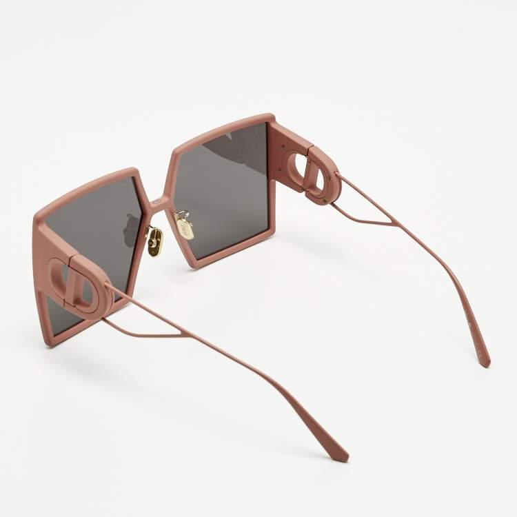 Pre Owned Dior Pink/Black 41A0 30 Montaigne Square Sunglasses 