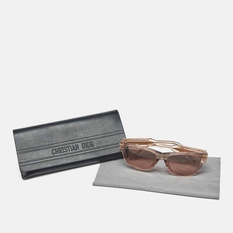 Pre Owned Dior Metallic Gradient Signature S6U Square Sunglasses