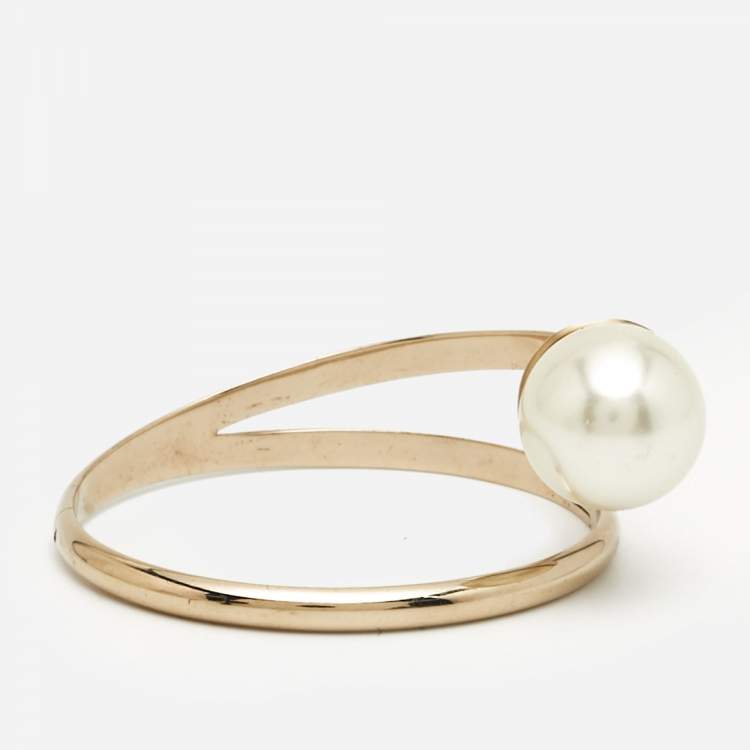 Pre Owned Dior UltraDior  Faux Pear Gold Tonel Bracelet